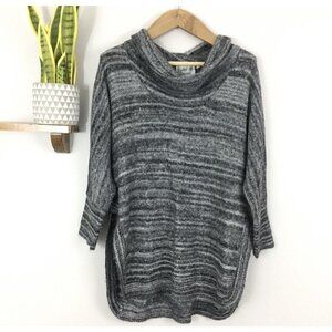 Field Flower Anthropologie Womens Tunic Marled Sweater Cowl Neck Spacedye Sz M